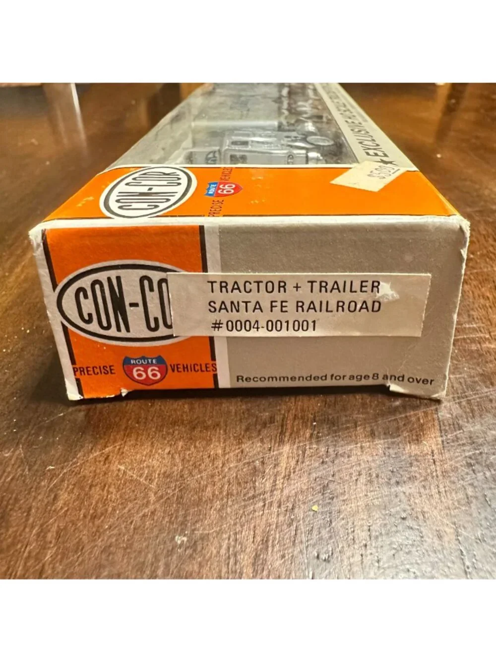 Herpa Con Cor Route 66 HO Scale Tractor & Trailer Santa Fe Railroad Model